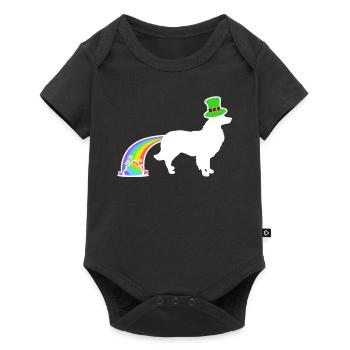 Chien de Saint-Patrick - Border Collie - Body à manches courtes Premium Bébé - noir - Devant