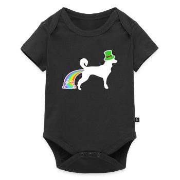 Chien de Saint-Patrick - Canaan Dog - Body à manches courtes Premium Bébé - noir - Devant