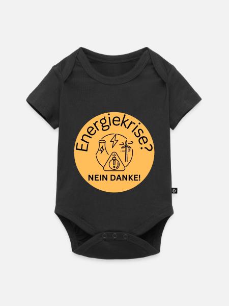 Energiekrise? Nein danke! - Baby Premium Kurzarmbody - Schwarz