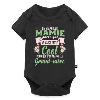 On M'Appelle Mamie Grand-Mère - Body à manches courtes Premium Bébé - noir - Devant