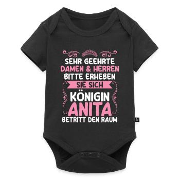 Anita - Baby Premium Kurzarmbody - Schwarz - Vorne