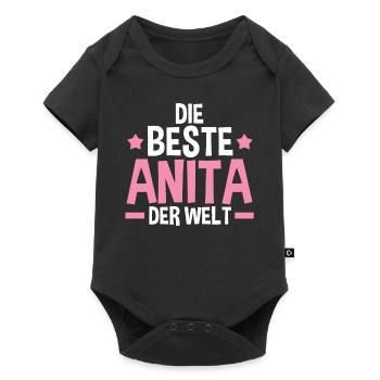 Anita - Baby Premium Kurzarmbody - Schwarz - Vorne