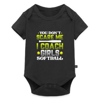 Joueur de softball Baseball Sport Pitcher Cadeau - Body à manches courtes Premium Bébé - noir - Devant