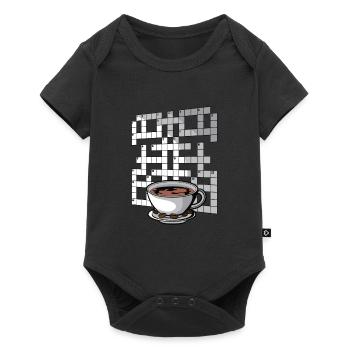 Résoudre des mots croisés - Body à manches courtes Premium Bébé - noir - Devant