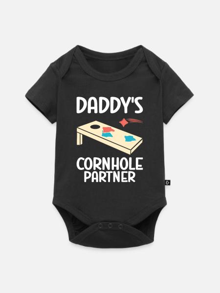 Cornhole - Baby Premium Kurzarmbody - Schwarz