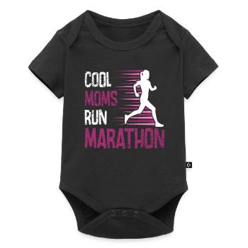 Run 26.2 mile marathon challenge - Baby Premium short-sleeve bodysuit - black - Front