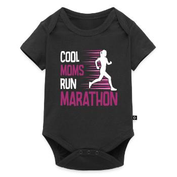 Courir le défi du marathon de 26,2 miles - Body à manches courtes Premium Bébé - noir - Devant
