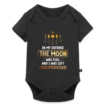 Pour ma défense, la lune était plus pleine - Body à manches courtes Premium Bébé - noir - Devant