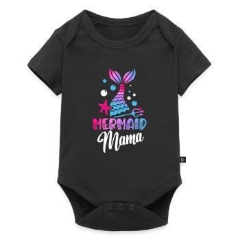 Mermaid Mama Mermaid Lovers - Body à manches courtes Premium Bébé - noir - Devant