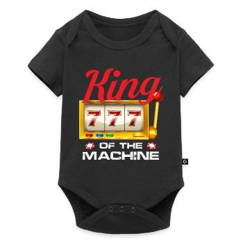 Le roi de la machine | Casino - Body à manches courtes Premium Bébé - noir - Devant