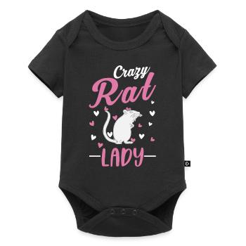 Crazy Rat lady Crazy Rats Woman - Body à manches courtes Premium Bébé - noir - Devant