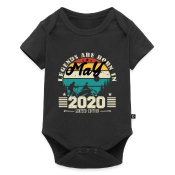 Mai 2020 Cadeau d'anniversaire mai 2020. May 2020. - Body à manches courtes Premium Bébé - noir - Devant
