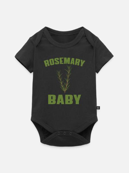 Rosmarin Baby - Baby Premium Kurzarmbody - Schwarz