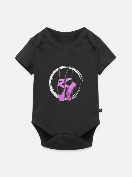 Ballett - Baby Premium Kurzarmbody - Schwarz