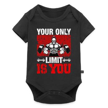 Du bist dein einziges Limit - Baby Premium Kurzarmbody - Schwarz - Vorne