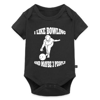 Club de bowling Bowling Bowling Bowling Club de bowling - Body à manches courtes Premium Bébé - noir - Devant
