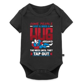 Some People Just Need A Hug Around The Neck Jiu - Baby Premium short-sleeve bodysuit - black - Front