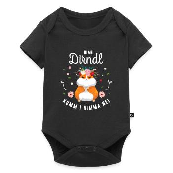 In Mei Dirndl Kumm I Nimma Nei Tracht Ersatz - Baby Premium Kurzarmbody - Schwarz - Vorne