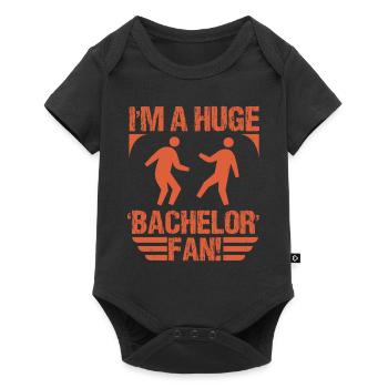 I AM A HUGE BACHELOR FAN - Baby Premium short-sleeve bodysuit - black - Front