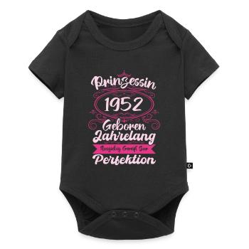 Prinzessin seit 1952 Geburtstag 1952 - Baby Premium Kurzarmbody - Schwarz - Vorne