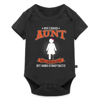 Beinprothesendesign und Beinprothesen - Baby Premium Kurzarmbody - Schwarz - Vorne