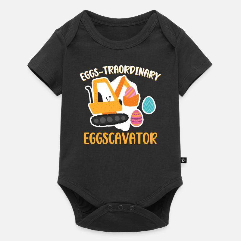 Oeufs-traordinary Eggscavator Construction Excavatrices Excavatrices - Body à manches courtes Premium Bébé - noir