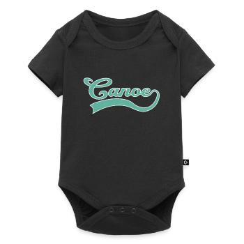 Canoë Canoë Lettrage - Body à manches courtes Premium Bébé - noir - Devant