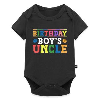 Oncle du garçon d’anniversaire Bauklötze - Body à manches courtes Premium Bébé - noir - Devant