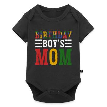 Mutter Des Geburtstagskindes Bauklötze - Baby Premium Kurzarmbody - Schwarz - Vorne