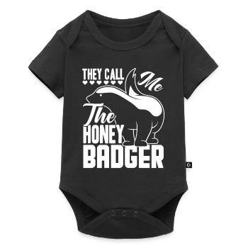 Honey Badger They Call Me the Honey Badger - Baby Premium short-sleeve bodysuit - black - Front