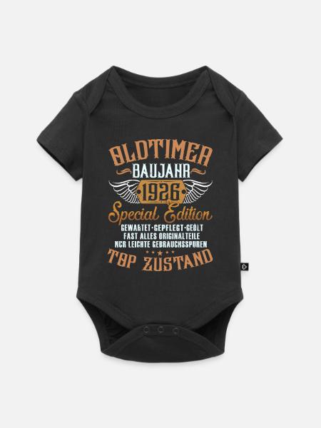 Oldtimer 1926 - Baby Premium Kurzarmbody - Schwarz