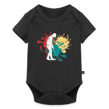 Jogging Silhouette - Body à manches courtes Premium Bébé - noir - Devant