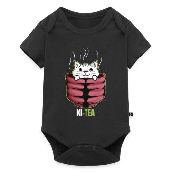 Avocado Cat On Purrsday - Baby Premium short-sleeve bodysuit - black - Front