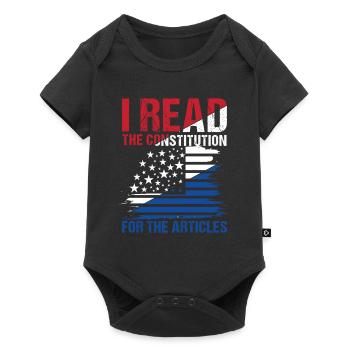 I Read The Constitution For The Articles - Baby Premium Kurzarmbody - Schwarz - Vorne