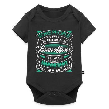 Loan Officer Loan Officer Mommy - Baby Premium short-sleeve bodysuit - black - Front