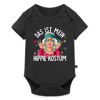 Ceci est mon costume hippie 60s 70s costume - Body à manches courtes Premium Bébé - noir - Devant