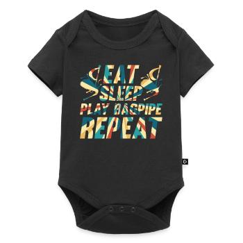 Eat Sleep Play Bagpipe Repeat - Bagpipe Player Bag - Body à manches courtes Premium Bébé - noir - Devant