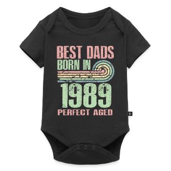 Les meilleurs pères sont nés en 1989, à l’âge de 34 ans, - Body à manches courtes Premium Bébé - noir - Devant