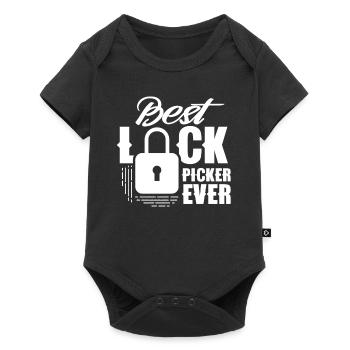 Der Beste Lock Picker Aller Zeiten Lock Picking - Baby Premium Kurzarmbody - Schwarz - Vorne
