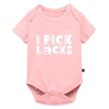 Ich Knacke Schlösser Schloss Knacker Lock Picking - Baby Premium Kurzarmbody - Rosa - Vorne