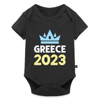Greece 2023 Krone - Baby Premium short-sleeve bodysuit - black - Front