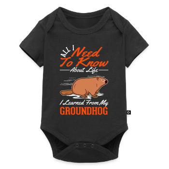 Marmot Groundhog Day Forest Marmot - Baby Premium short-sleeve bodysuit - black - Front
