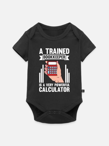 Bookkeeping Buchhalter Bookkeeper - Baby Premium Kurzarmbody - Schwarz