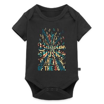 Bagpipe Music Is The Voice Of The Soul - Bagpipe P - Baby Premium short-sleeve bodysuit - black - Front