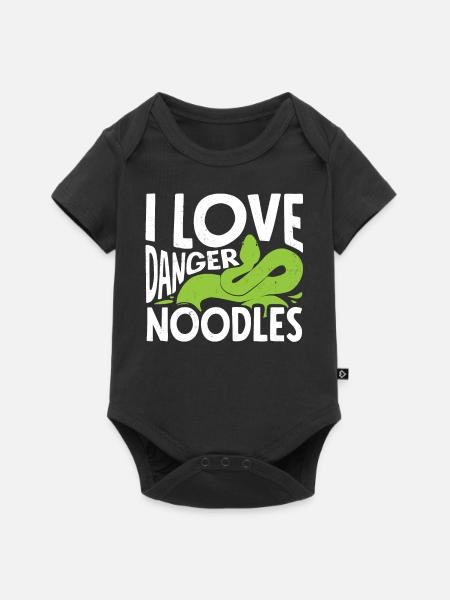Schlangenbesitzer, Schlangenliebhaber, Schlangen - Baby Premium Kurzarmbody - Schwarz