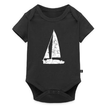 Sailboat Silhouette - Baby Premium short-sleeve bodysuit - black - Front