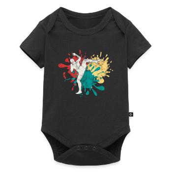 MMA Arts Martiaux Silhouette - Body à manches courtes Premium Bébé - noir - Devant