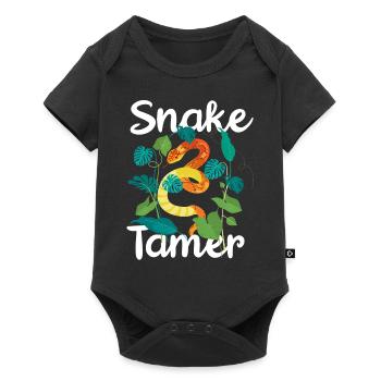 Snake, reptile - snakes - Baby Premium short-sleeve bodysuit - black - Front