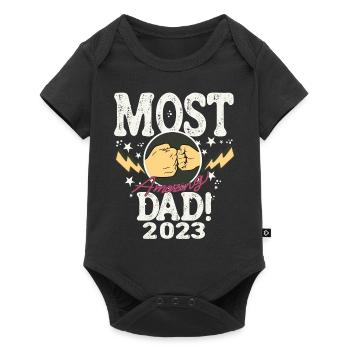 Best Daddy-to-Be Father Baby Birth 2023 - Baby Premium short-sleeve bodysuit - black - Front