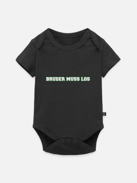 Bruder muss los - Baby Premium Kurzarmbody - Schwarz